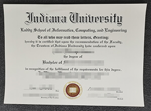 Indiana University Bloomington diploma