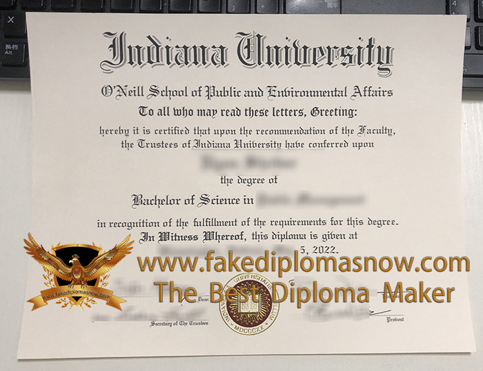 Indiana University diploma