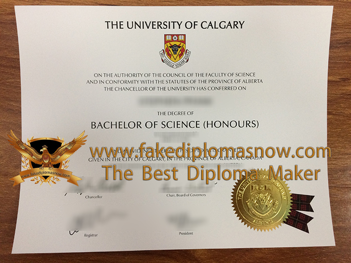 University of Calgary degree certificate