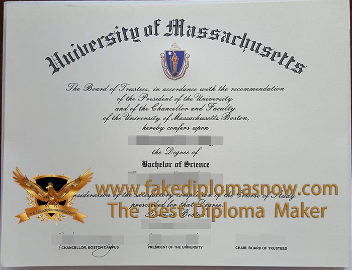 University of Massachusetts Boston diploma