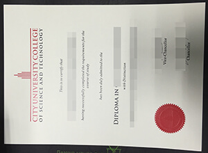 City University College of Science and Technology diploma