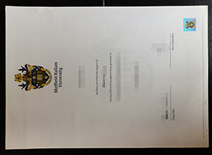The copy of  SHU degree for sale, buy fake Sheffield Hallam University diploma
