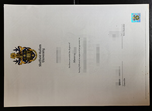 The copy of SHU degree for sale, buy fake Sheffield Hallam University diploma