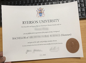 Ryerson University degree certificate