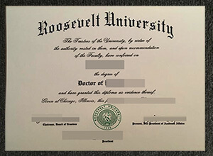 The fake Roosevelt University degree from USA for sale