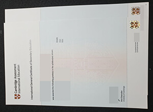 CAIE IGCSE certificate