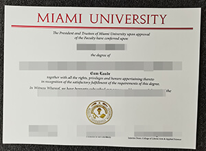 Miami University bachelor degree