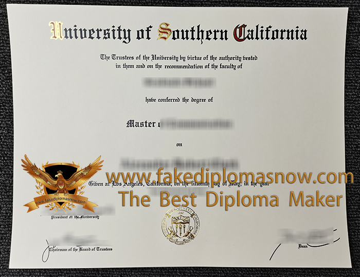 University of Southern California diploma