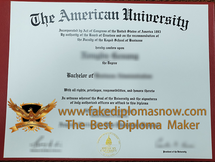 American University diploma