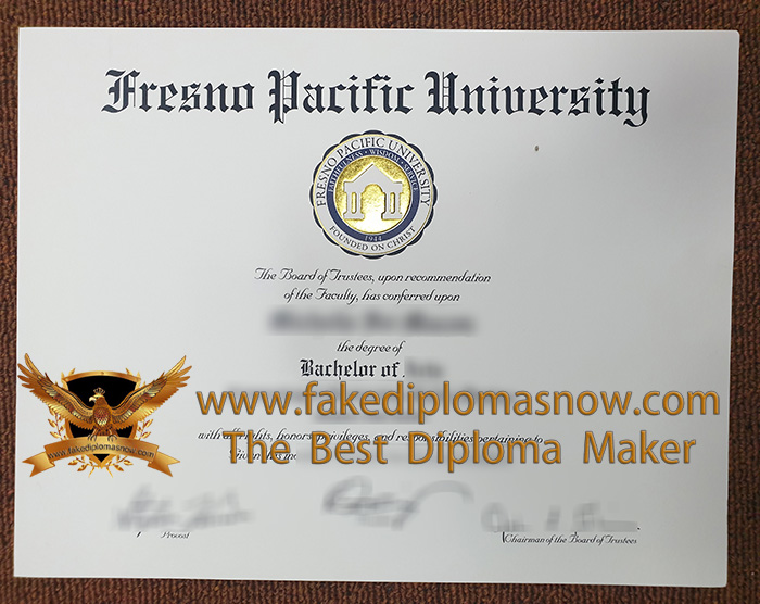 Fresno Pacific University degree, FPU diploma 