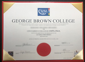 George Brown College diploma certificate