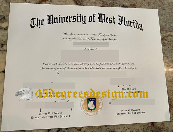 University of West Florida diploma University of West Florida diploma