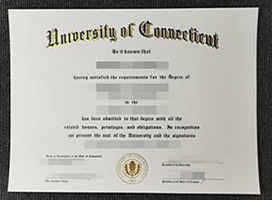 University of Connecticut diploma
