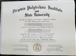 Virginia Tech diploma