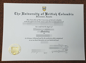 University of British Columbia degree