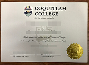 How long to order a fake Coquitlam College diploma online?