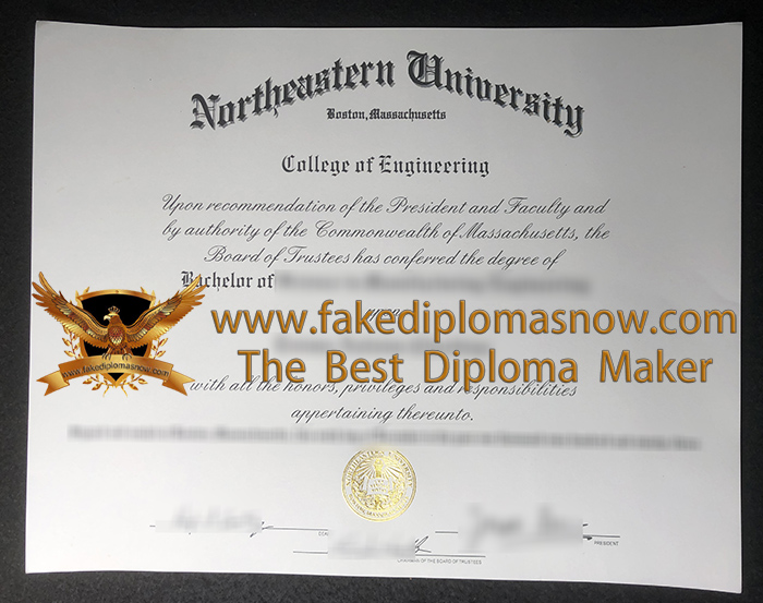 NU degree, Northeastern University diploma