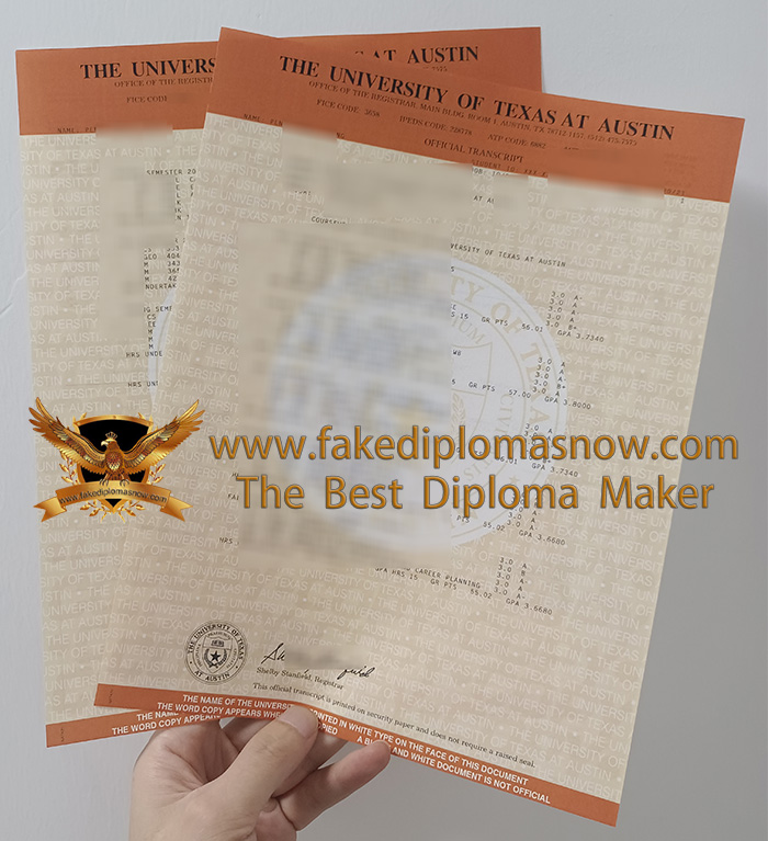UT Austin transcript UT Austin trnscript
