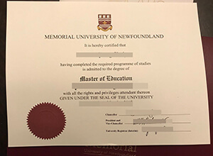 Memorial University of Newfoundland diploma