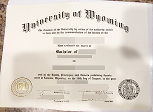 University of Wyoming diploma