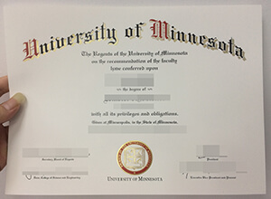 University of Minnesota diploma