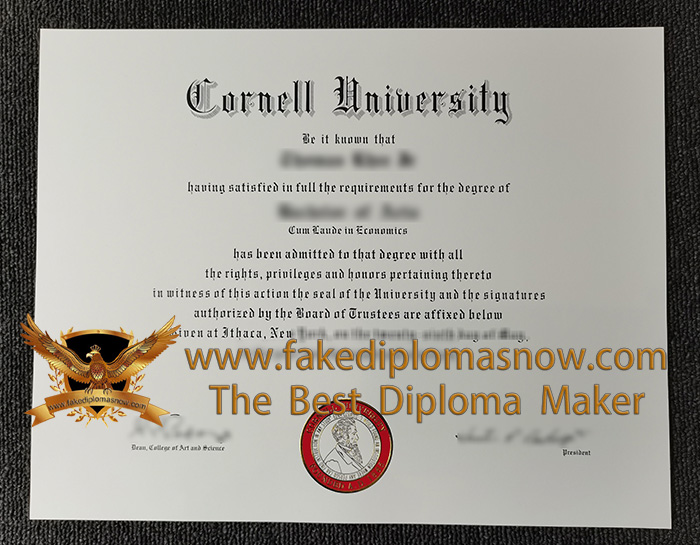 Cornell University diploma