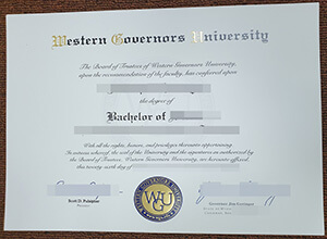 Western Governors University diploma