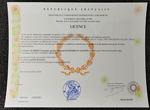 Université Grenoble Alpes diploma