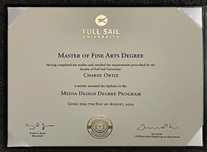 Full Sail University diploma