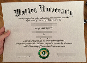 Walden University diploma