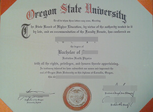 Oregon State University diploma
