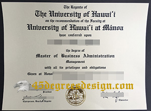 University of Hawaiʻi at Mānoa diploma