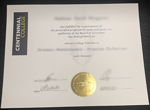 How to copy a fake Centennial College diploma from Canada?