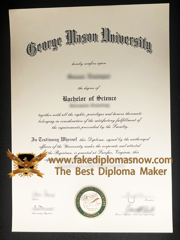 George Mason University diploma, fake GMU diploma