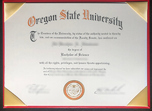 Fake Oregon State University Diploma Sample, buy OSU bachelor diploma