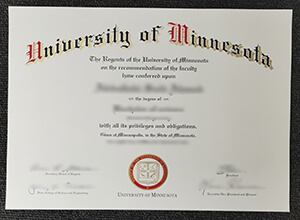 University of Minnesota diploma