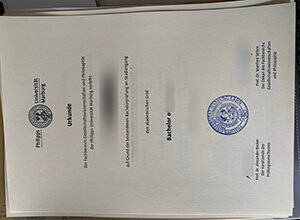 Philipps-Universität Marburg diploma