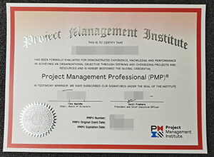 PMP Certificate 2020 Version