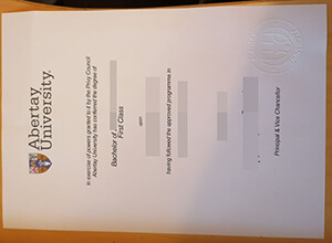 Abertay University diploma