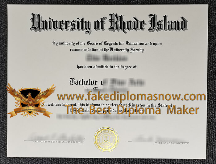 University of Rhode Island diploma