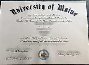 University of Maine diploma