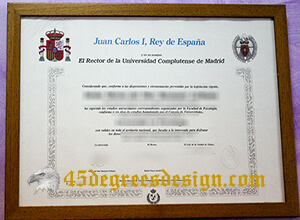 Complutense University of Madrid diploma