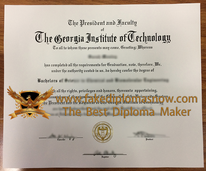 Georgia Institute of Technology diploma Georgia Institute of Technology diploma