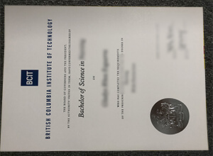 BCIT Bachelor of Science degree cert