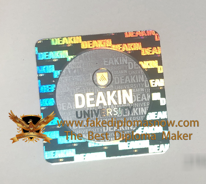 Deakin University degree hologram