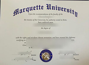 Marquette University diploma