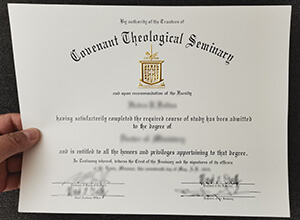 Covenant Theological Seminary diploma