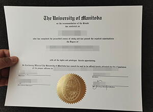 University of Manitoba diploam
