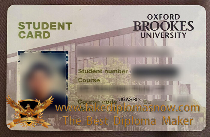 Oxford brookes university student card