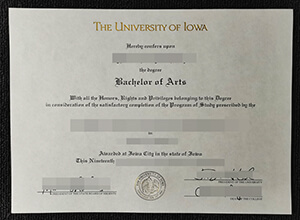 Can I get a fake University of Iowa Bachelor of Arts diploma?